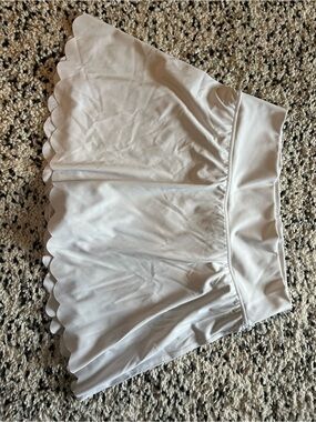 Offline White Scalloped Skort